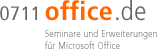 Schulung, Training, Workshop, Kurs oder Seminar für Microsoft Visio, Excel, Word VBA und Access in Stuttgart? 
0711office.de - Logo! 